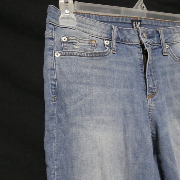 GAP DENIM | 30 regular | Medium Destroy | Faded Blue Distressed Denim - Picture 3 of 16
